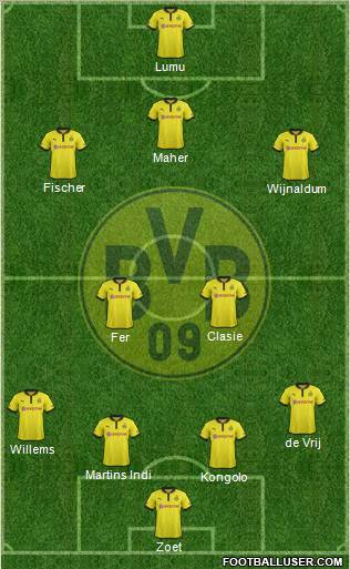 Borussia Dortmund Formation 2013