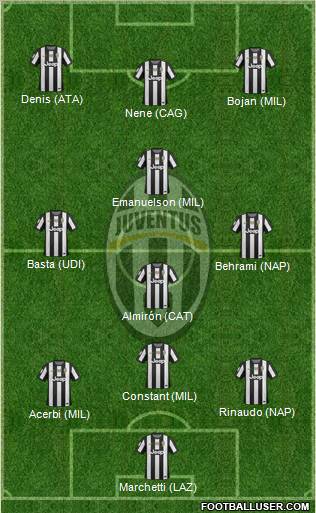 Juventus Formation 2013