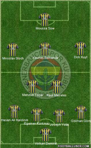 Fenerbahçe SK Formation 2013