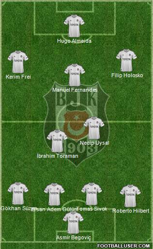 Besiktas JK Formation 2013