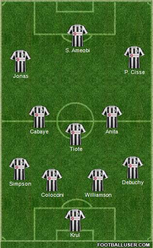 Newcastle United Formation 2013