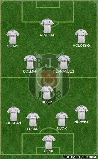 Besiktas JK Formation 2013