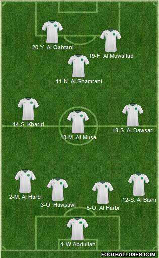 Saudi Arabia Formation 2013