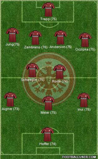 Eintracht Frankfurt Formation 2013