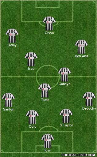 Newcastle United Formation 2013