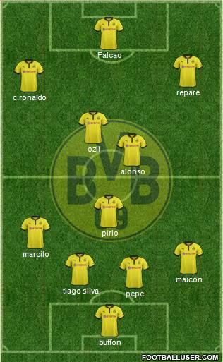 Borussia Dortmund Formation 2013