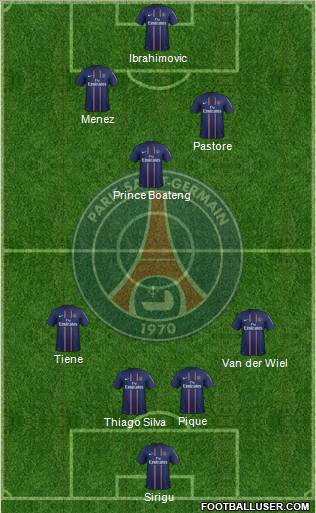 Paris Saint-Germain Formation 2013
