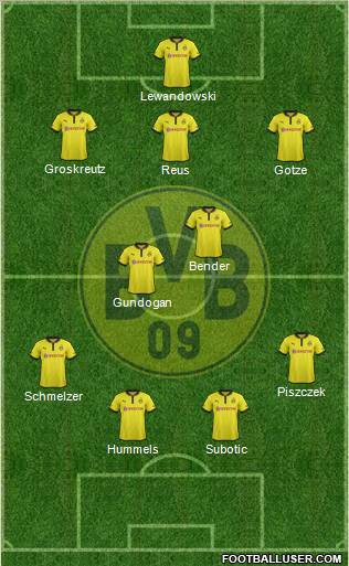 Borussia Dortmund Formation 2013