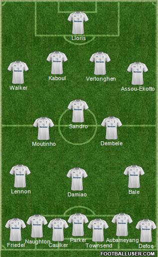 Tottenham Hotspur Formation 2013