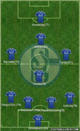 FC Schalke 04 Formation 2013