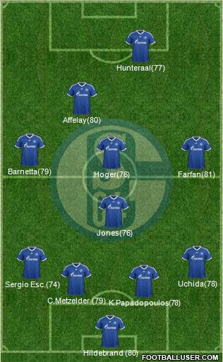 FC Schalke 04 Formation 2013