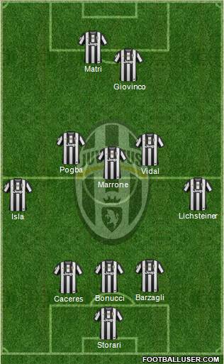 Juventus Formation 2013