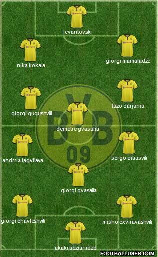 Borussia Dortmund Formation 2013
