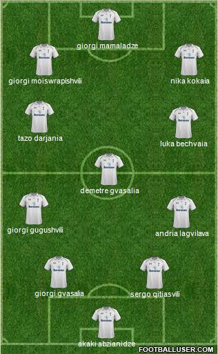 Tottenham Hotspur Formation 2013