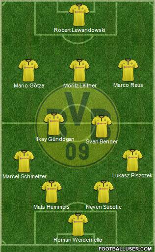 Borussia Dortmund Formation 2013
