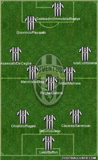 Juventus Formation 2013