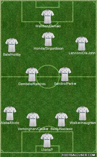 Tottenham Hotspur Formation 2013
