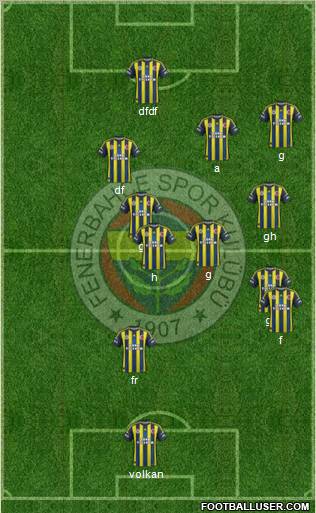 Fenerbahçe SK Formation 2013