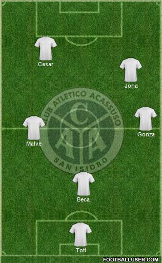 Acassuso football formation