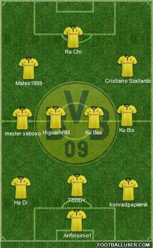 Borussia Dortmund Formation 2013