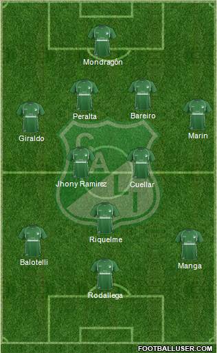 AC Deportivo Cali football formation