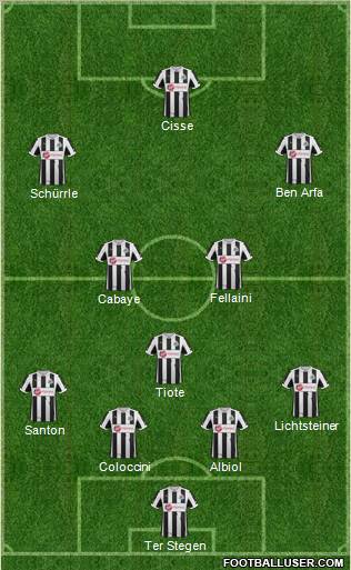 Newcastle United Formation 2013