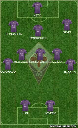 Fiorentina Formation 2013