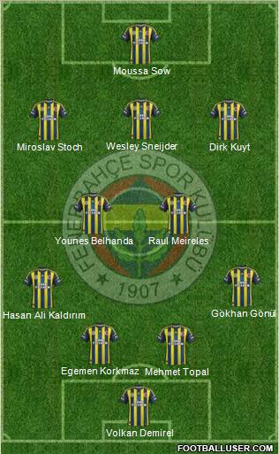 Fenerbahçe SK Formation 2013