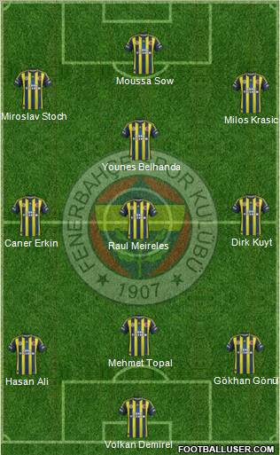 Fenerbahçe SK Formation 2013