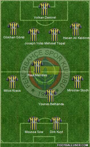 Fenerbahçe SK Formation 2013