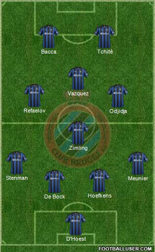 Club Brugge KV Formation 2013