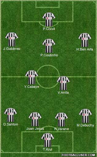 Newcastle United Formation 2013