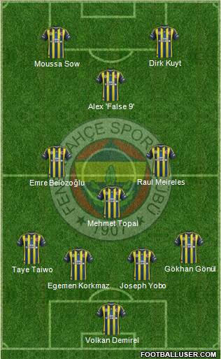 Fenerbahçe SK Formation 2013