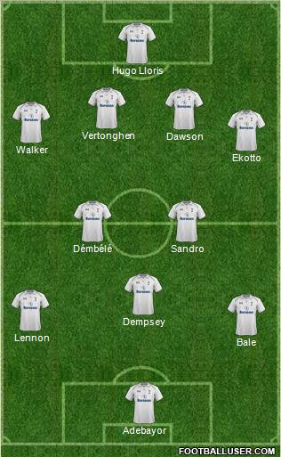 Tottenham Hotspur Formation 2013