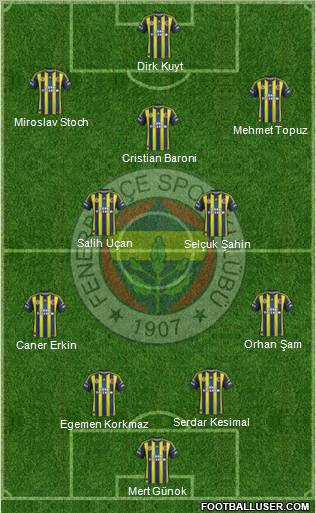 Fenerbahçe SK Formation 2013