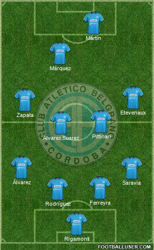 Belgrano de Córdoba Formation 2013