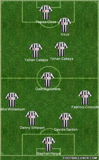 Newcastle United Formation 2013