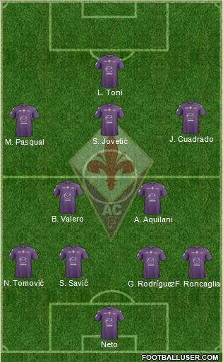 Fiorentina Formation 2013
