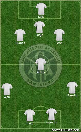 Acassuso football formation