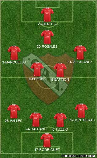 Independiente Formation 2013