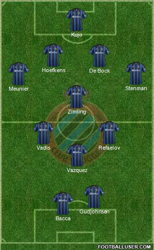 Club Brugge KV Formation 2013