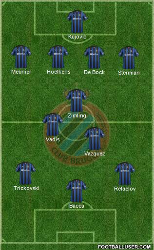 Club Brugge KV Formation 2013
