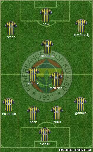 Fenerbahçe SK Formation 2013