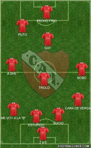 Independiente Formation 2013