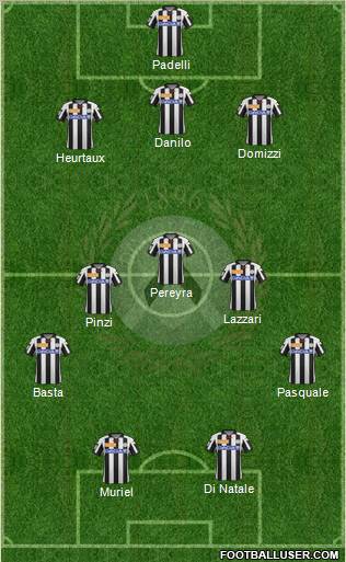 Udinese Formation 2013