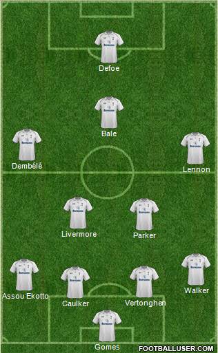 Tottenham Hotspur Formation 2013