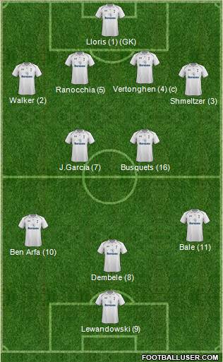 Tottenham Hotspur Formation 2013