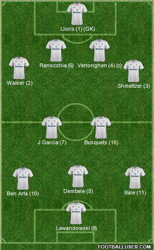 Tottenham Hotspur Formation 2013