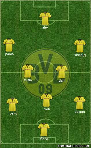 Borussia Dortmund Formation 2013