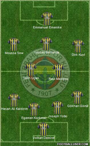 Fenerbahçe SK Formation 2013